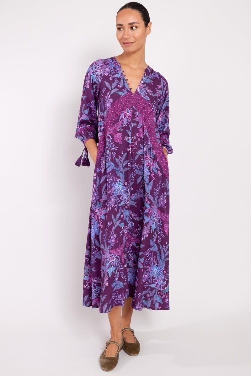Rhylan Print Plum Dress – east.co.uk