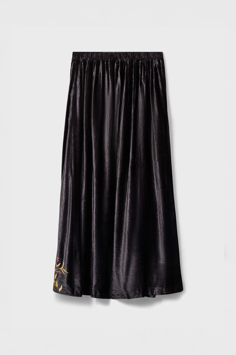 Talia Floral Embroidered Skirt