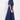 Back view of model wearing East Bennu Navy Dress