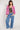 Model wears East Hot Pink Embroidered Jacket Front view