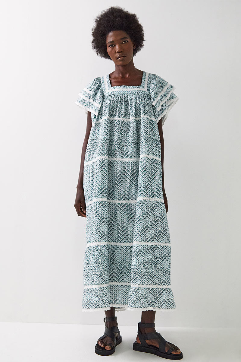 Duva Printed Cotton Dress