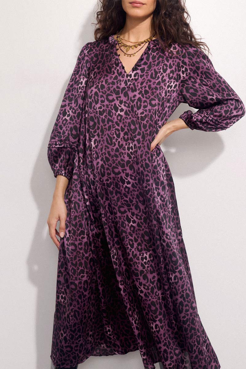 Rhiannon Leopard Print Midi Dress