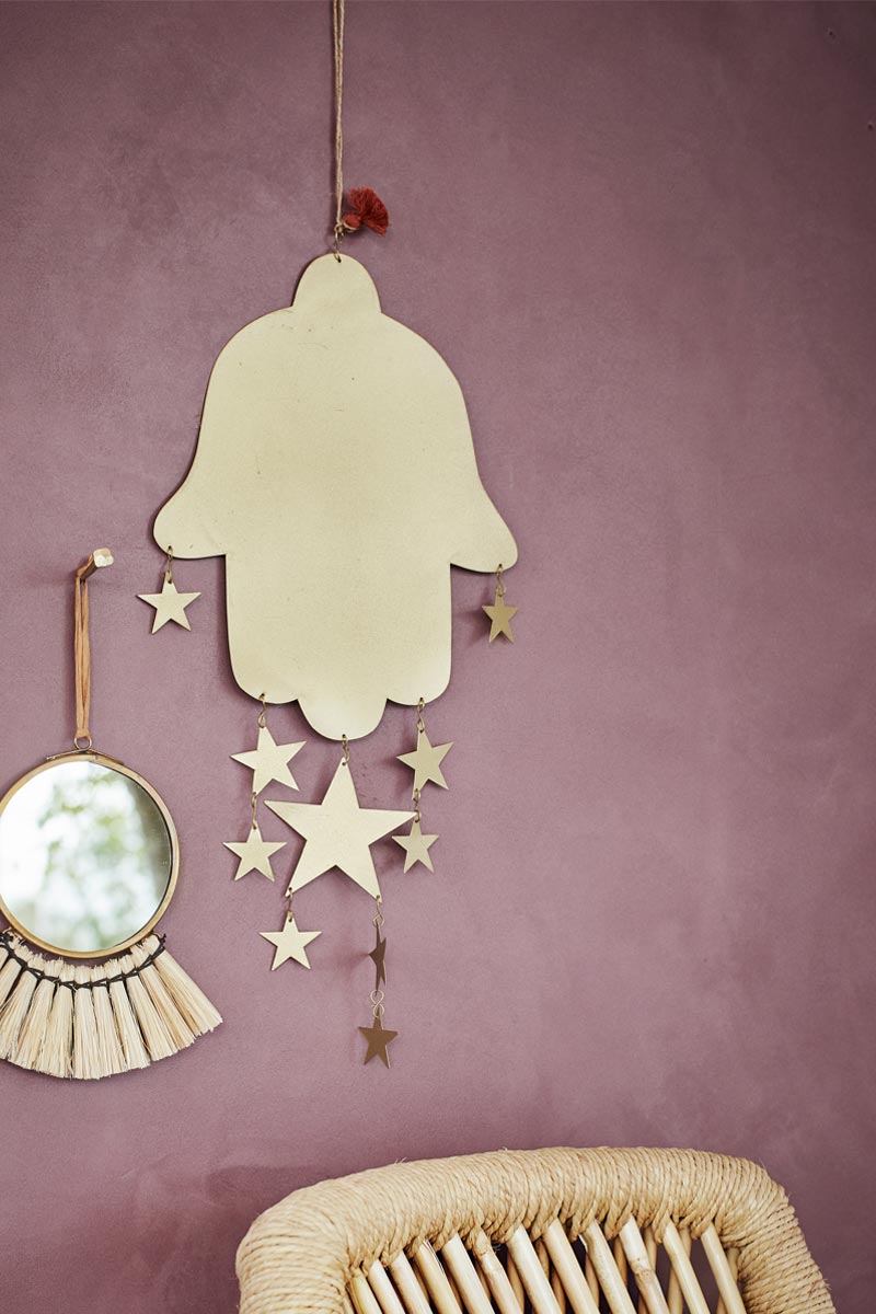 Fatimas Hand with Hanging Stars Ornament