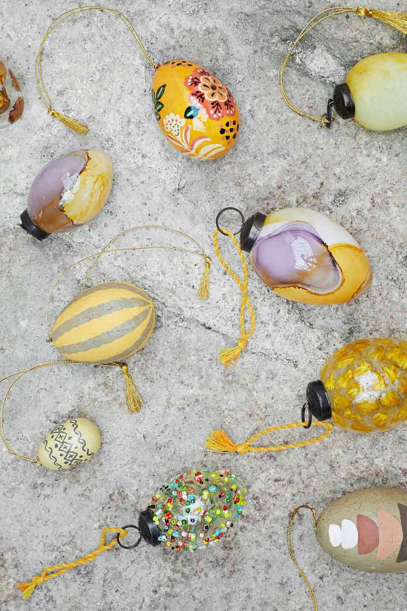 Hanging Easter Egg with beads