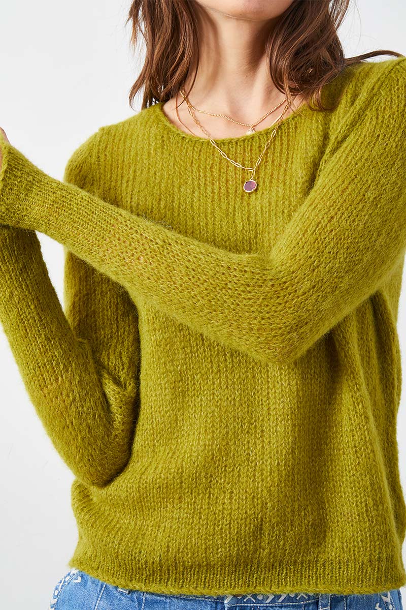 Jade Knit Jumper Olive