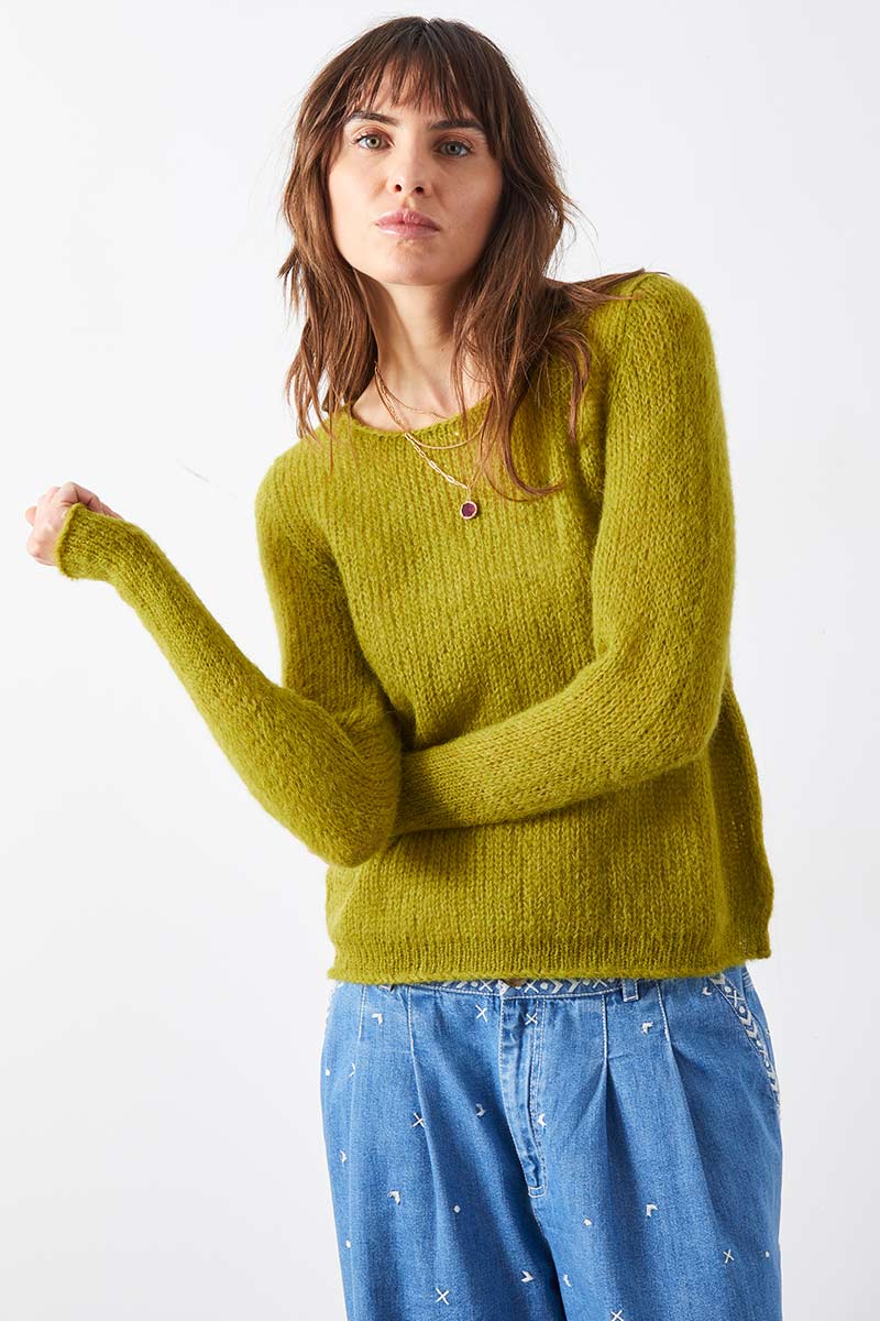 Jade Knit Jumper Olive