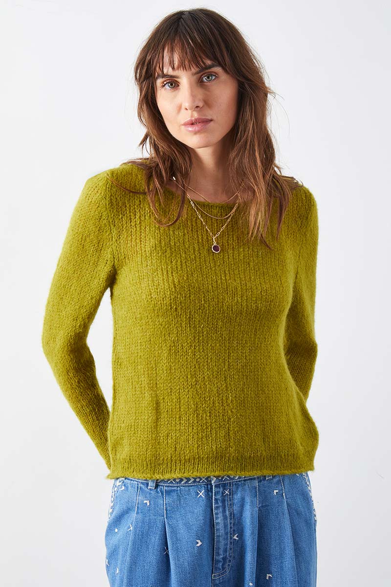 Jade Knit Jumper Olive