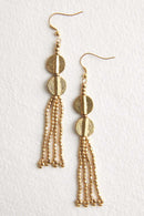 Samara Gold Beaded Earrings