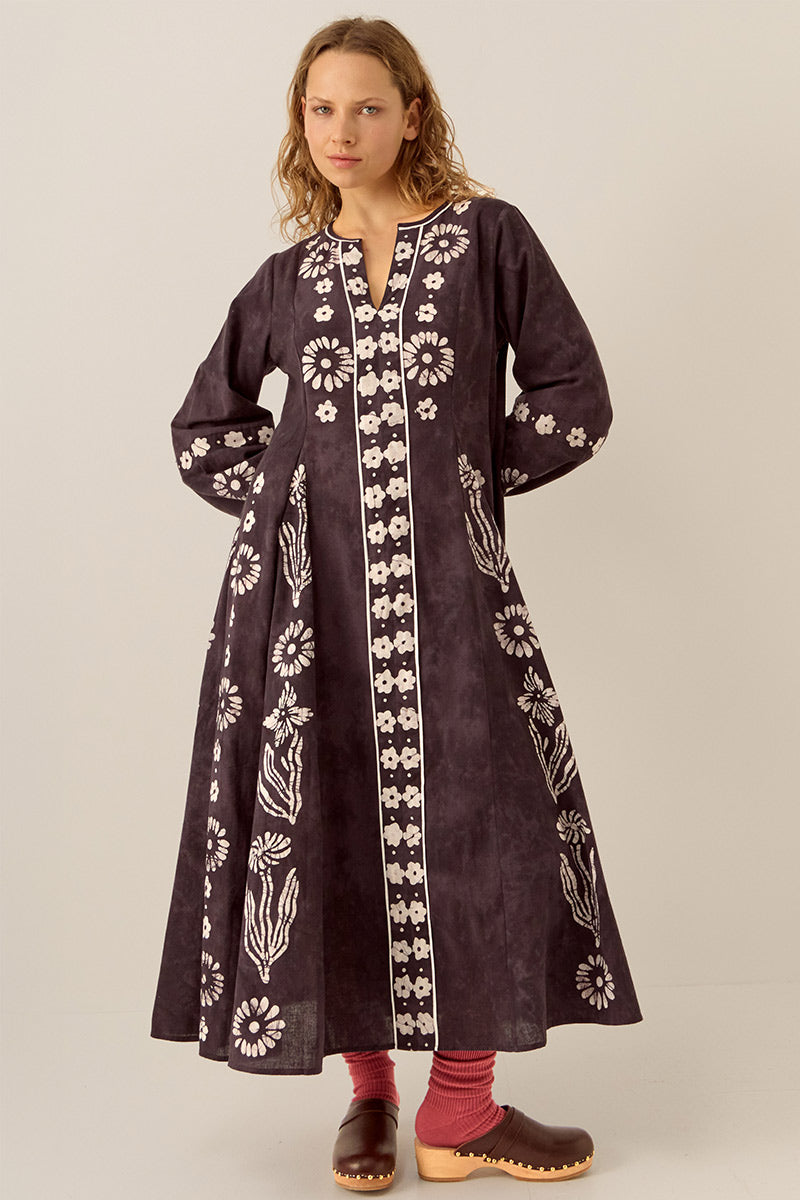 Aimi Hand-Batik Cotton Dress