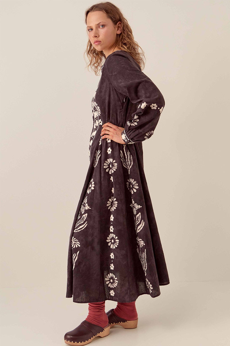 Aimi Hand-Batik Cotton Dress