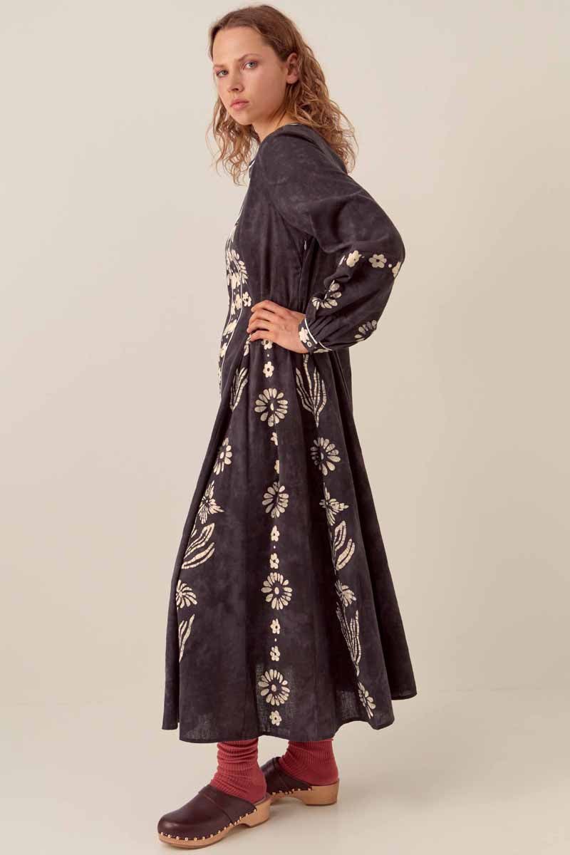 Aimi Hand-Batik Cotton Dress