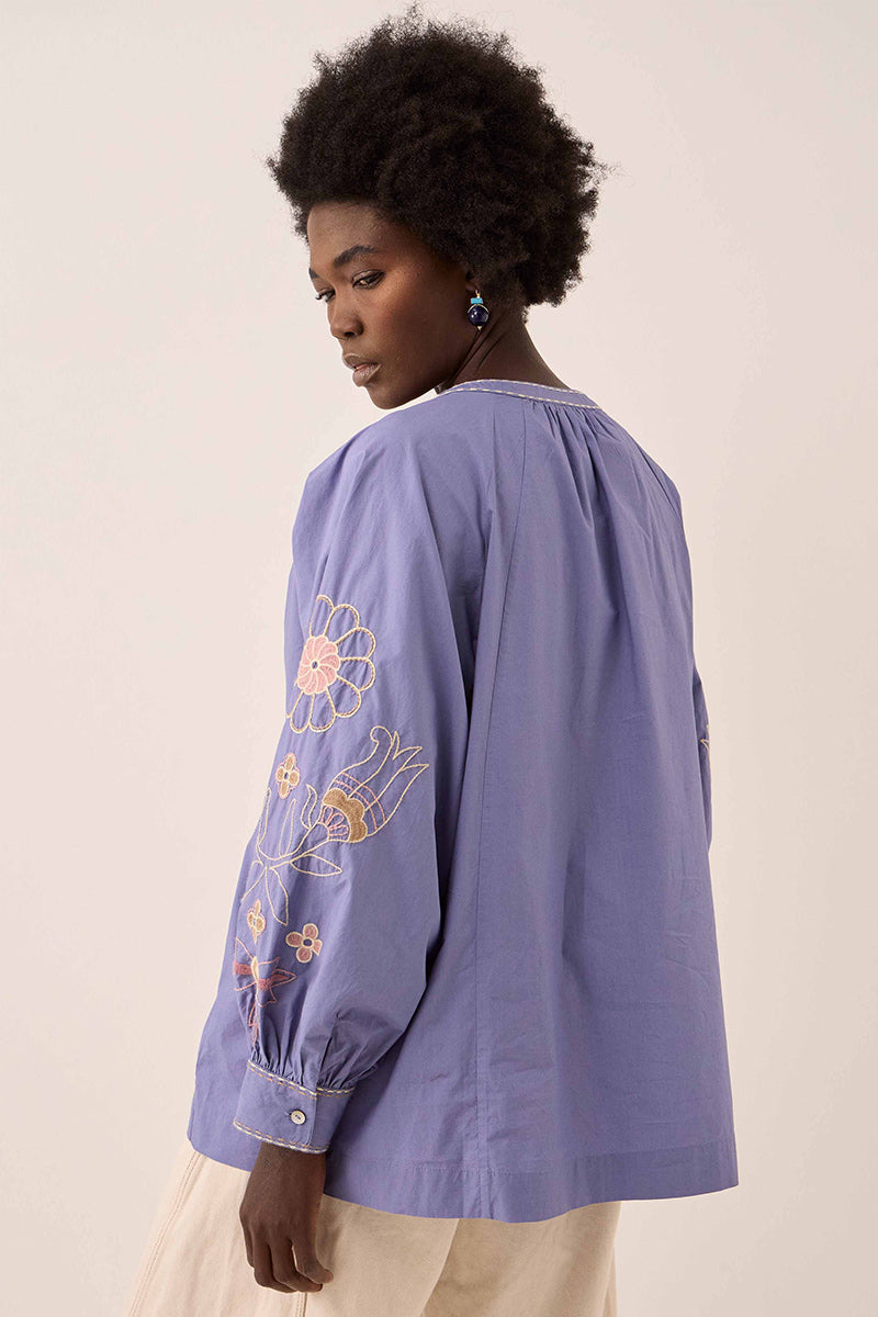 Anyar Embroidered Cotton Blouse