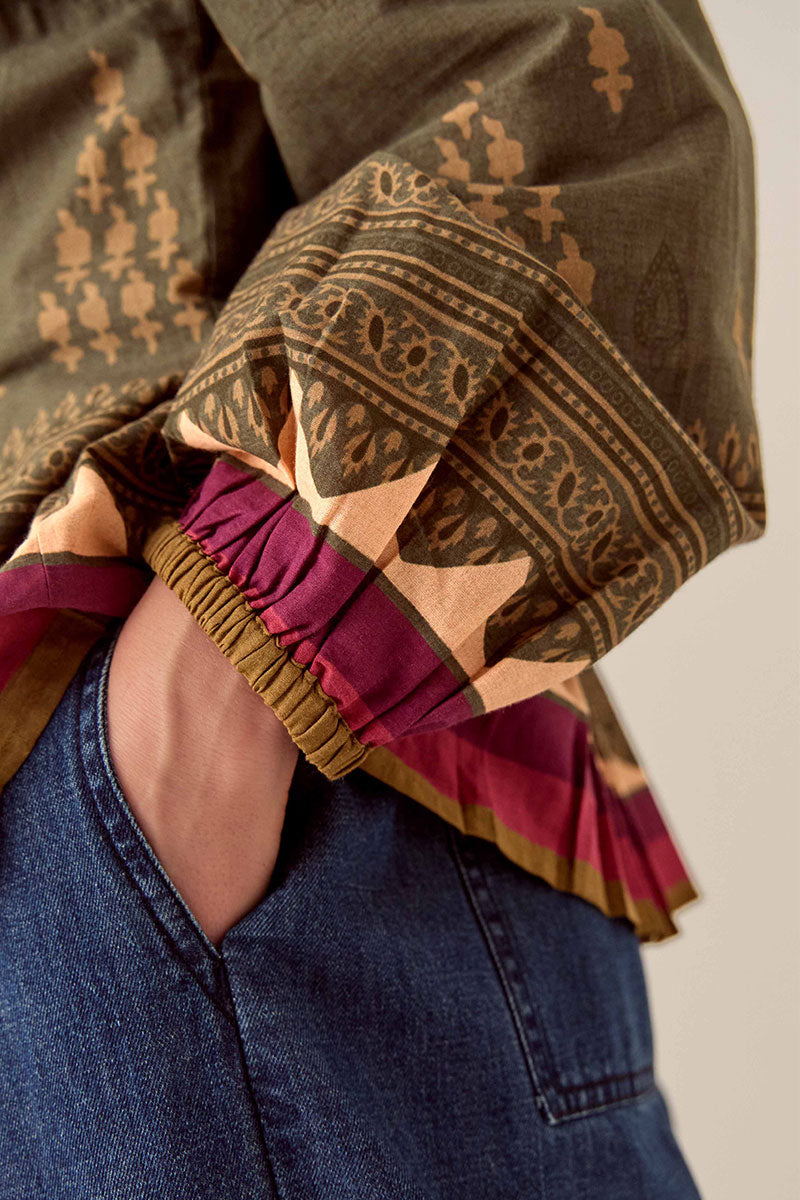 Apate Printed Cotton Top