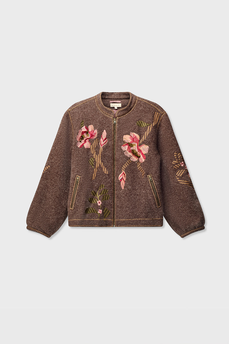 Aphira Embroidered Wool Jacket Aphira Embroidered Wool Jacket