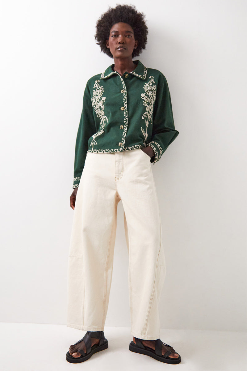 Arnella Embroidered Cotton Jacket
