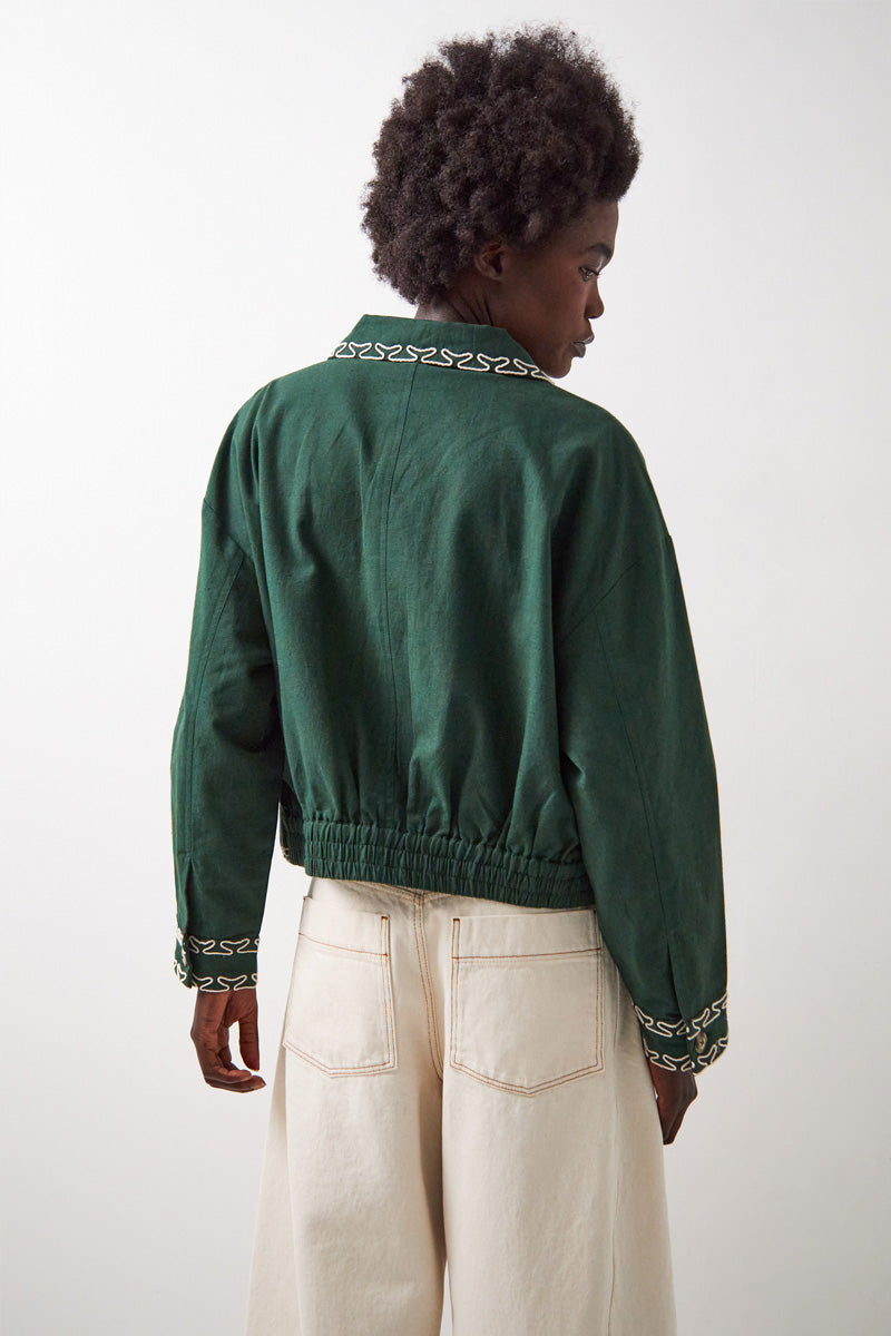 Arnella Embroidered Cotton Jacket