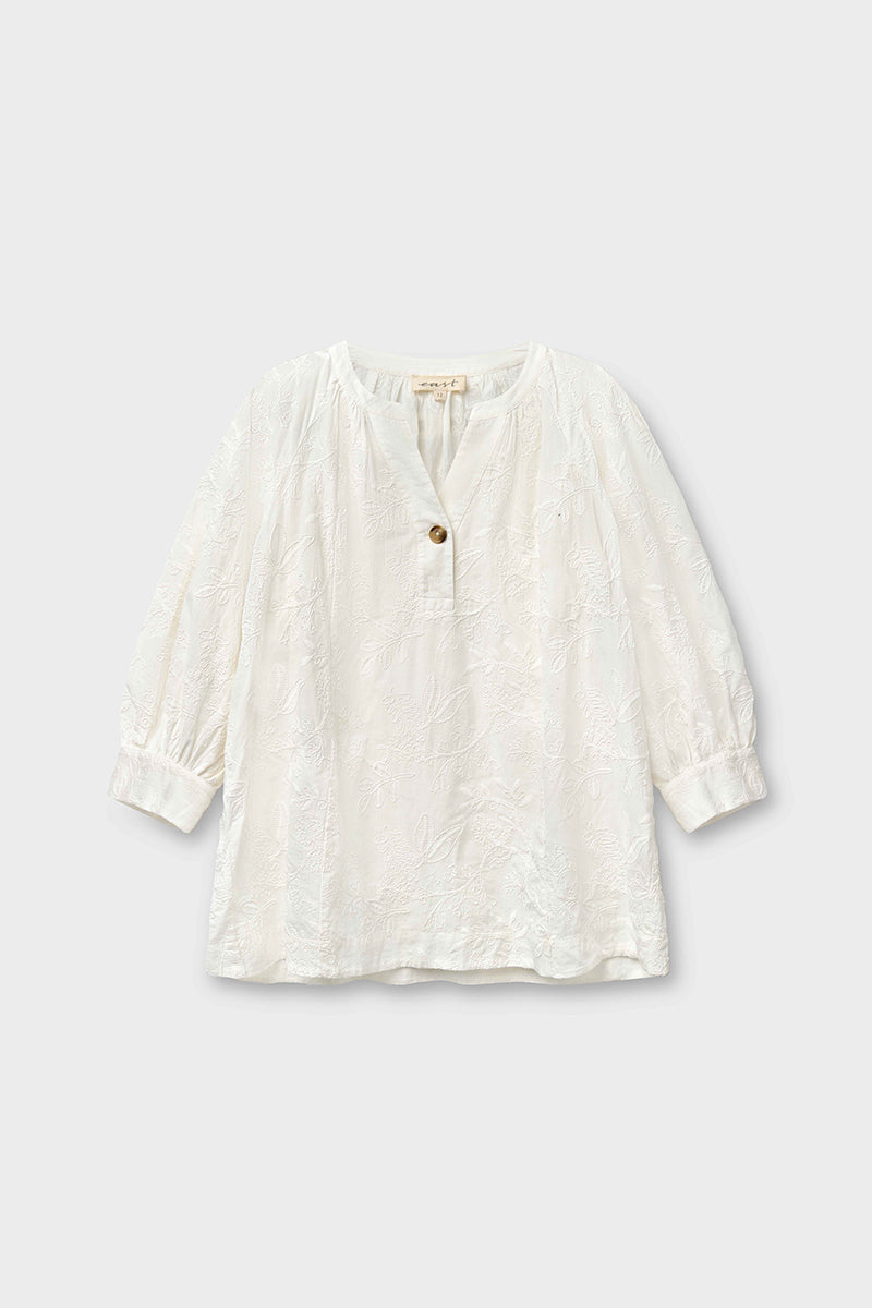 Ateta Tonal Embroidered Blouse