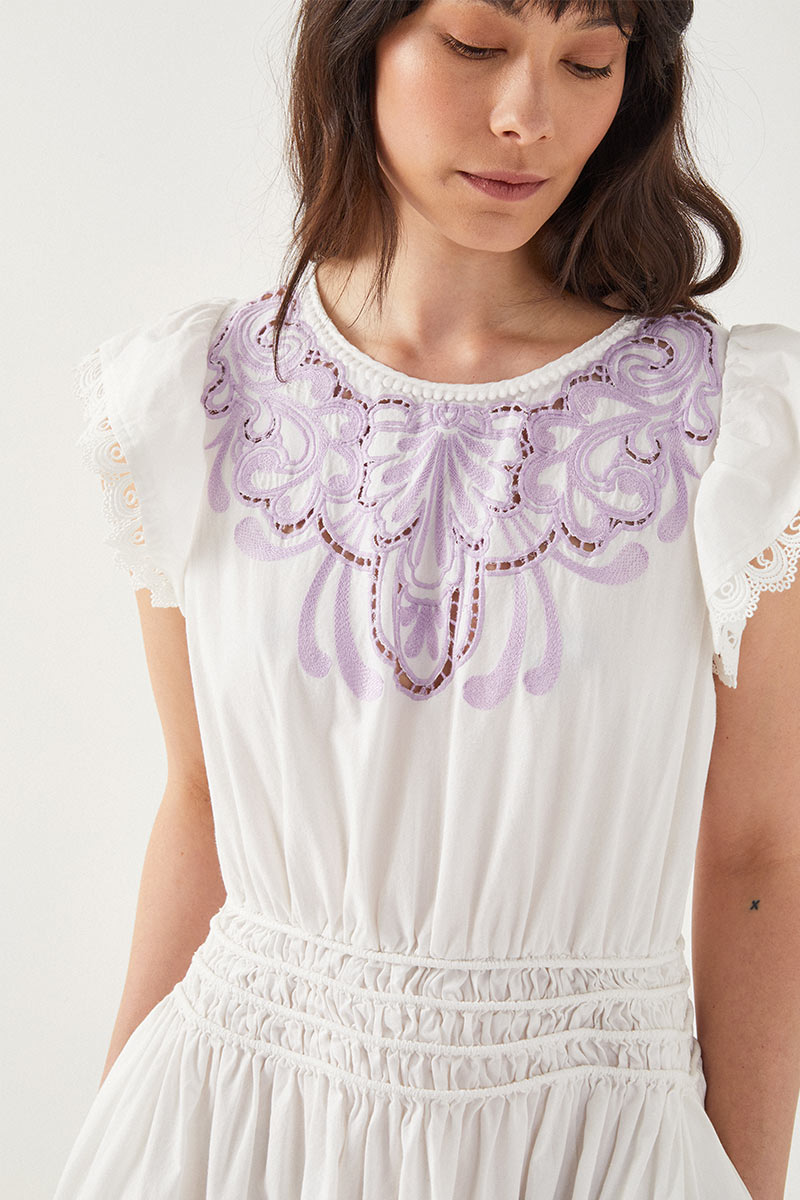 Ayisha Broderie Anglaise Frill Dress