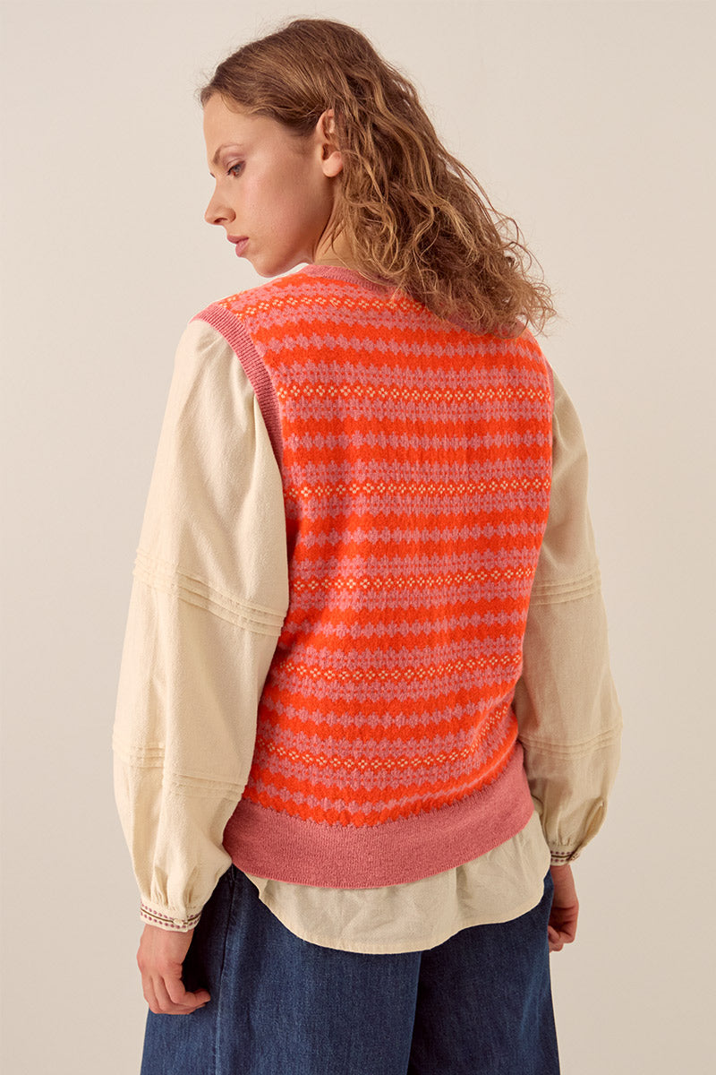 Becky Alpaca and Cashmere Fairisle Tank