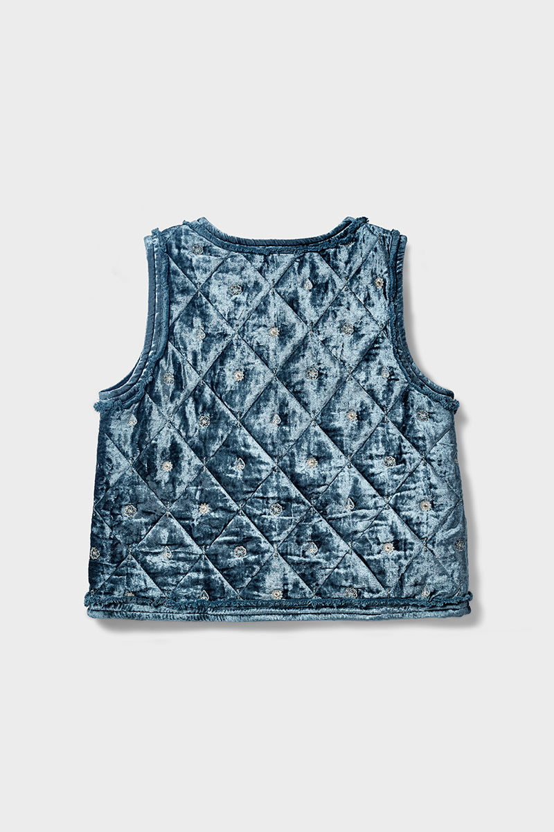 Dani Velvet Quilted Gilet