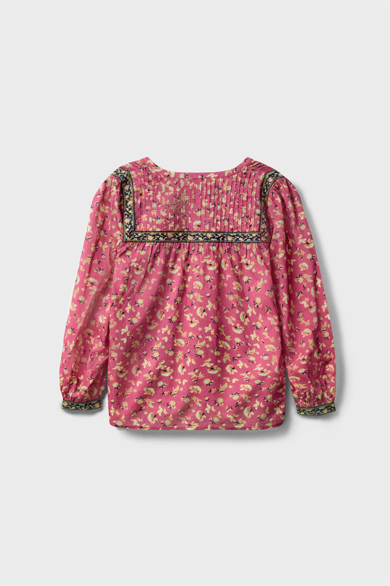 Darney Floral Print Cotton Top