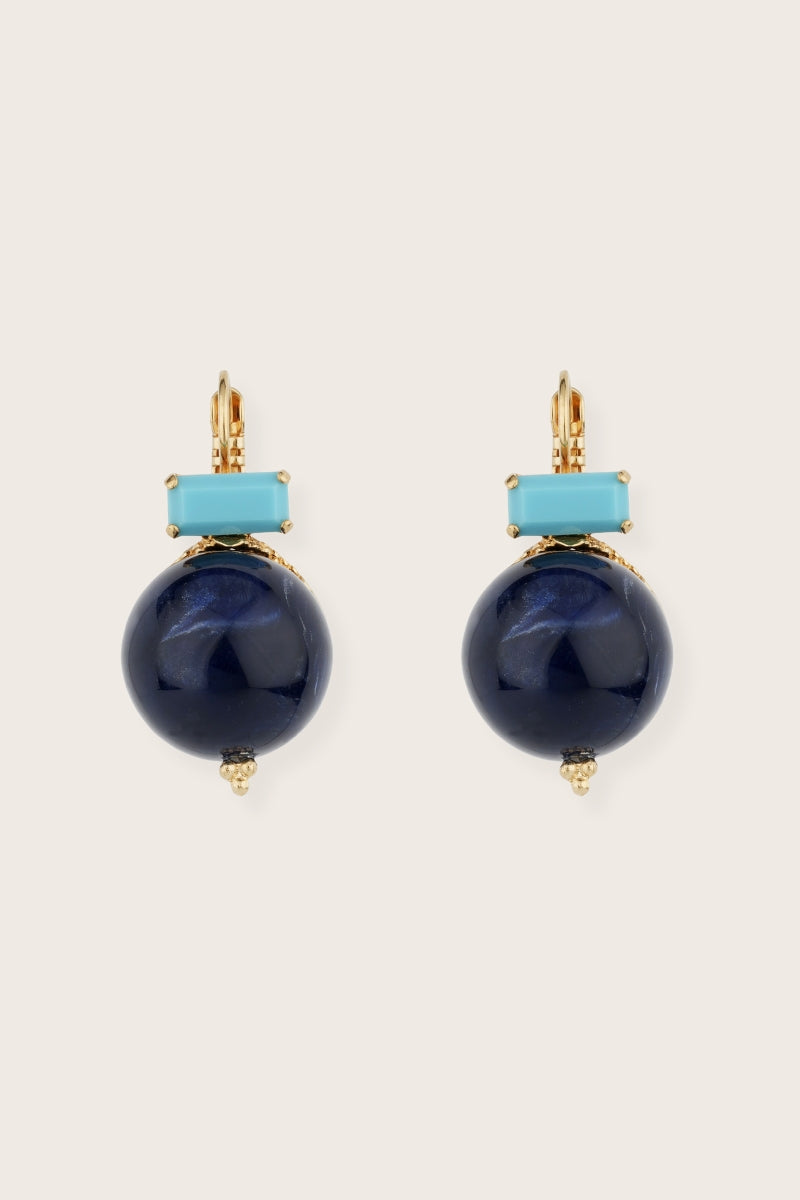 Vintage Style Gold-plated Resin Earrings