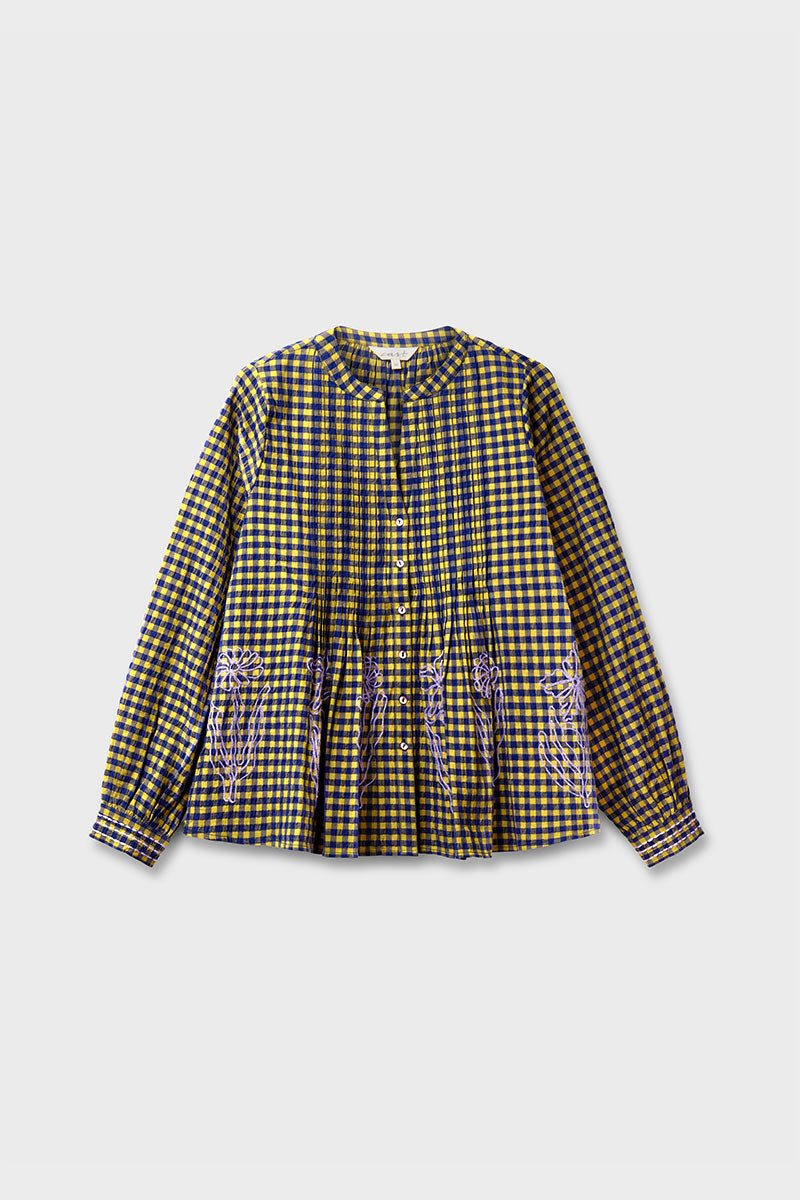 Dilly Gingham Cotton Blouse