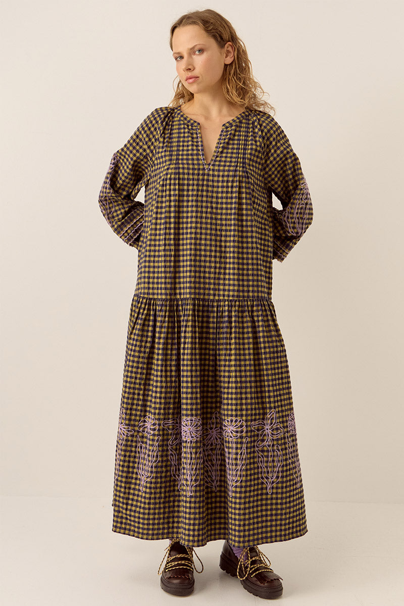 Dilly Gingham Cotton Dress