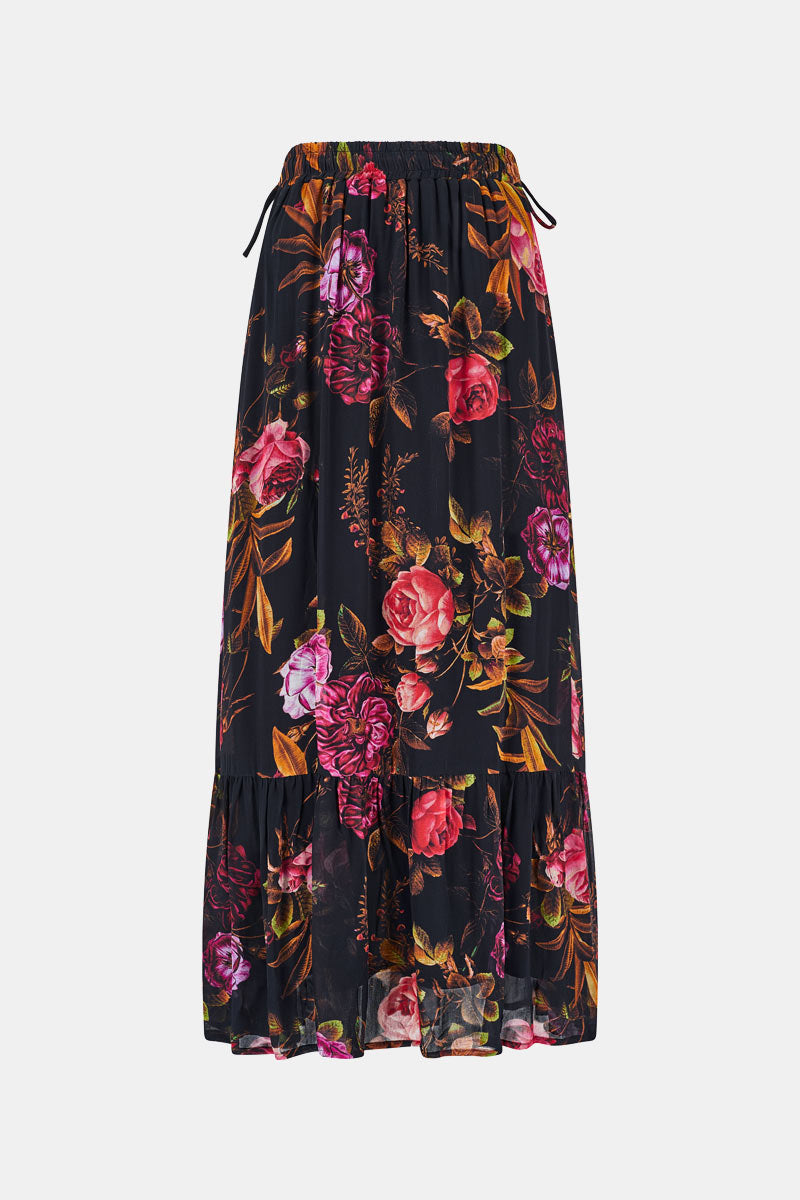 Dylan Floral Print Maxi Skirt