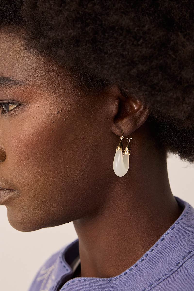 Ecume Acetate Gold Plated Earrings