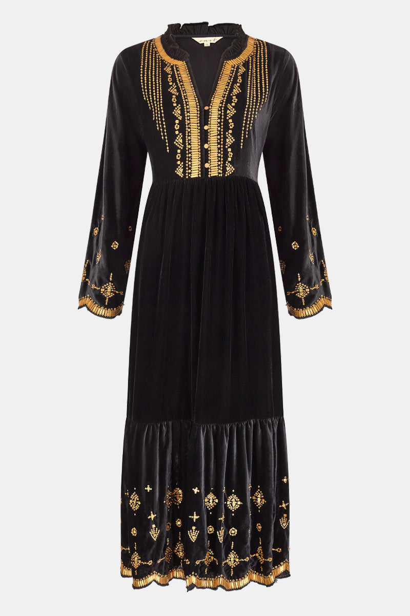 Elide Metal Sequin Dress