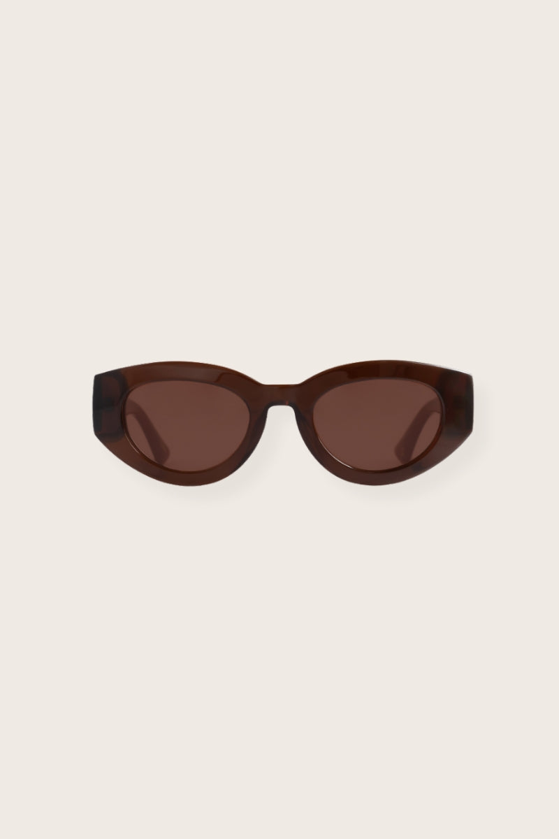 Ines Cat Eye Sunglasses Brown