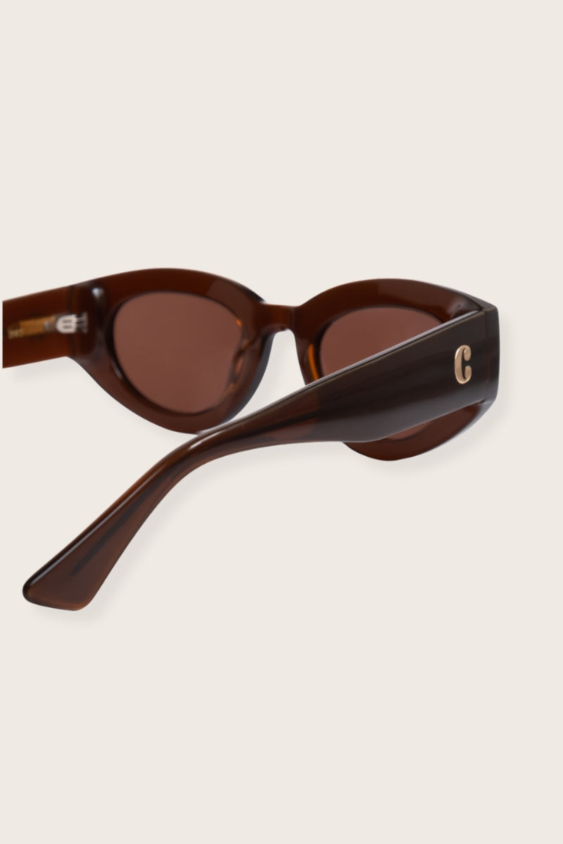 Ines Cat Eye Sunglasses Brown