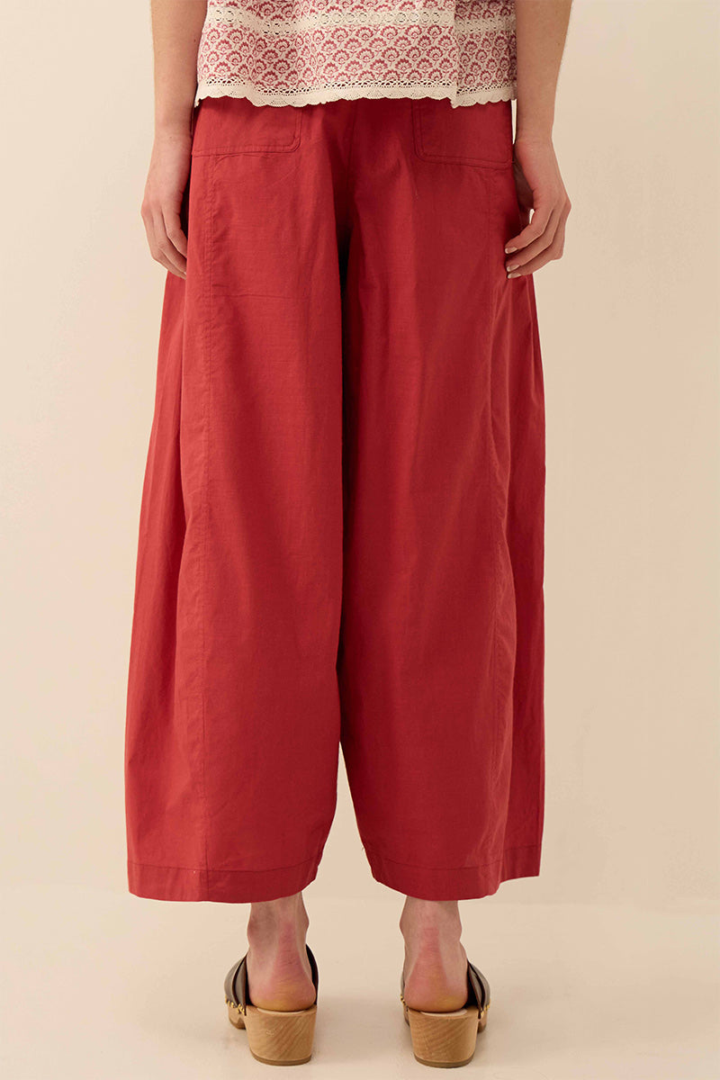 Irina Cotton Embroidered Trousers