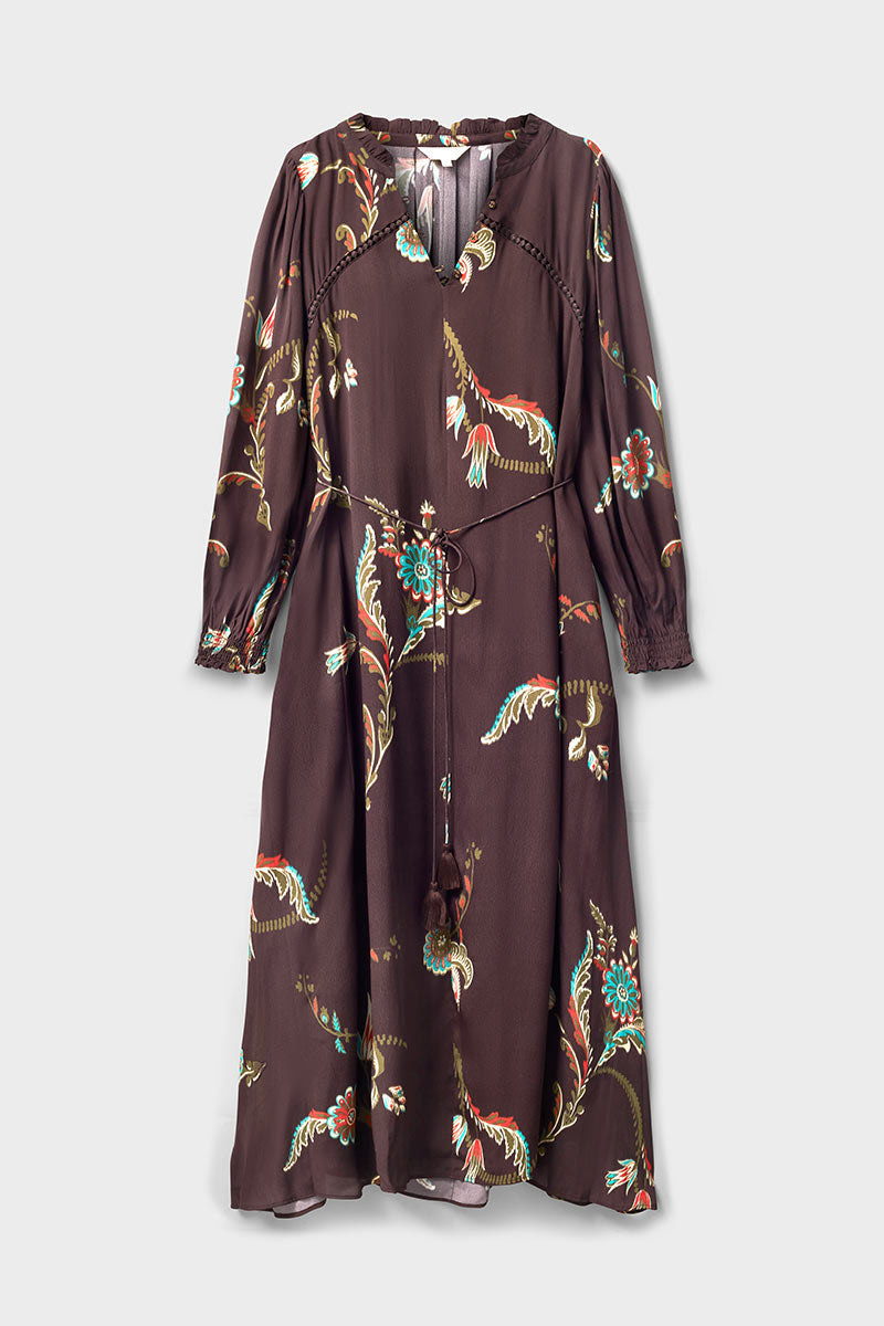Jeanie Botanical Print Maxi Dress
