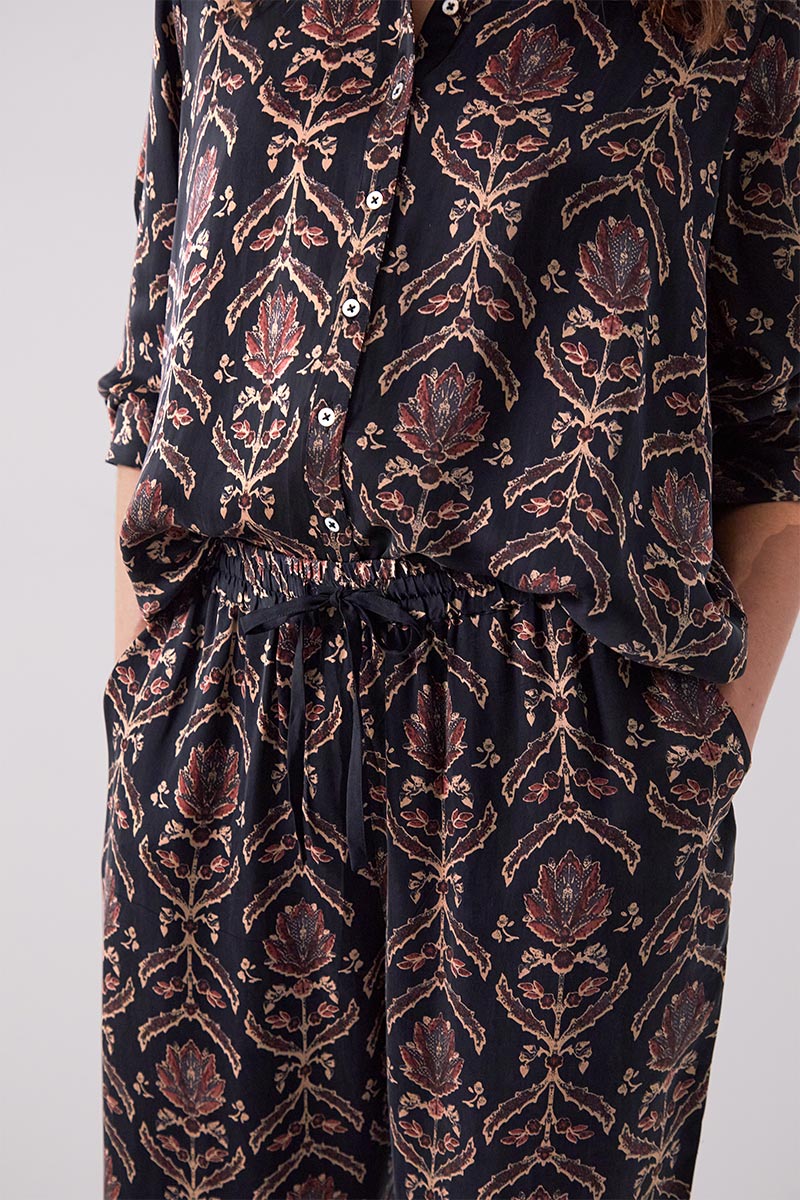 Jesi Floral Satin Trousers