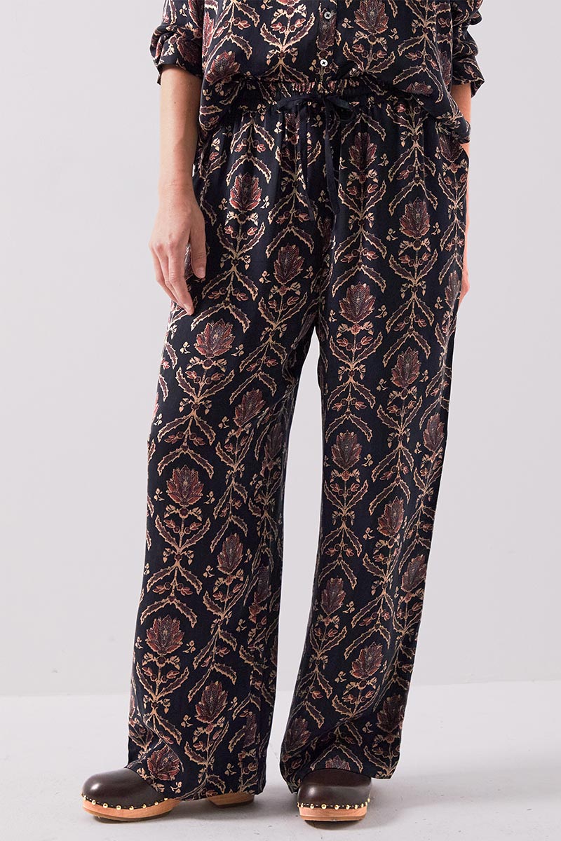 Jesi Floral Satin Trousers