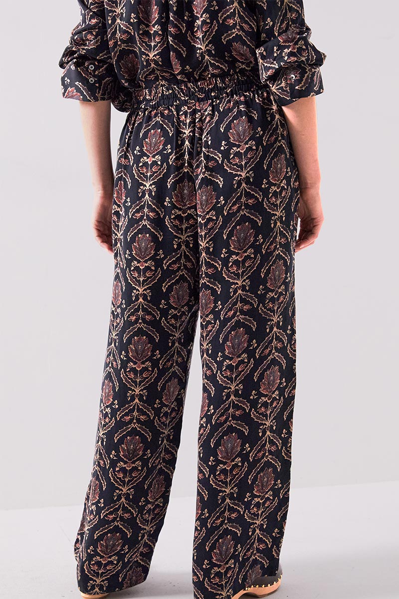 Jesi Floral Satin Trousers