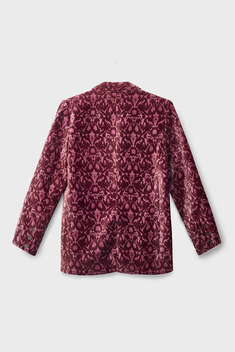 Jude Velvet Printed Blazer