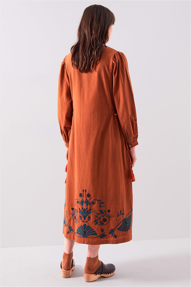 Katie Cotton Embroidered Dress