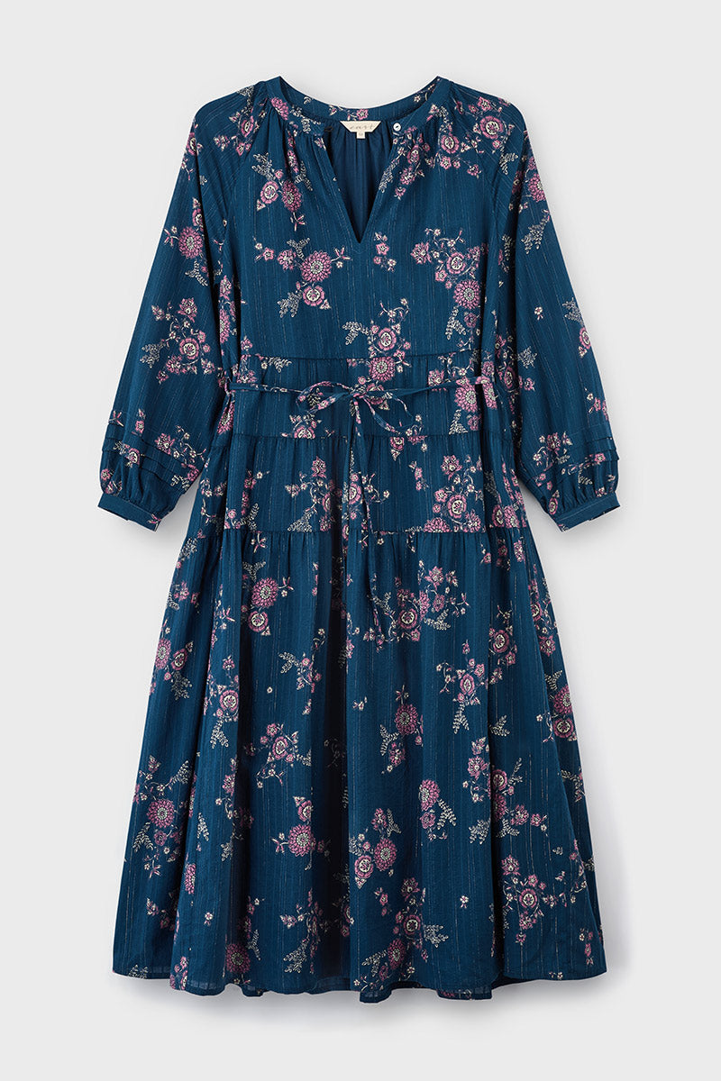 Layla Floral Print Cotton Dress