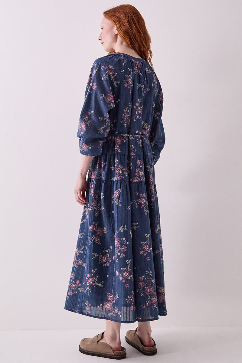 Layla Floral Print Cotton Dress