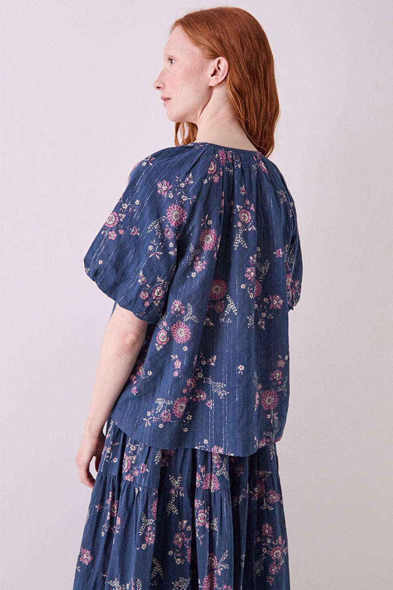 Layla Floral Print Cotton Top