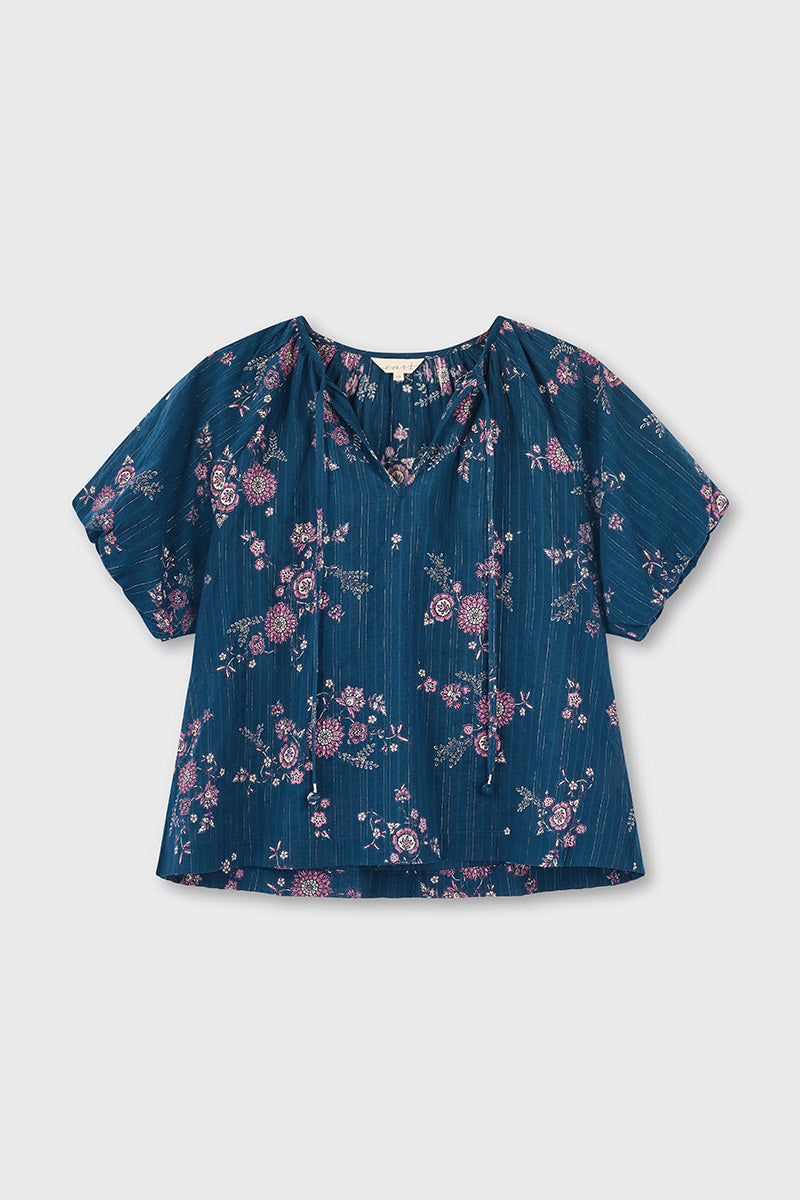 Layla Floral Print Cotton Top