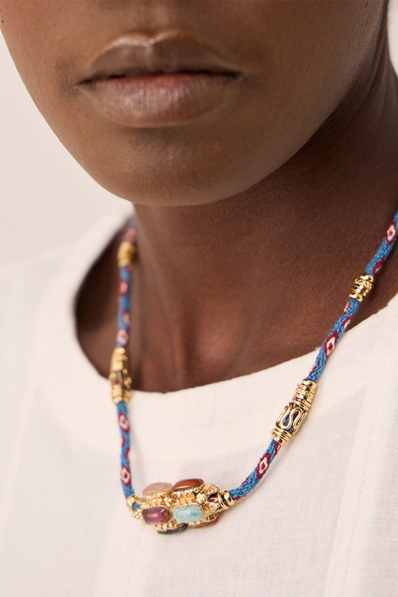 Lima Talisman Necklace Blue