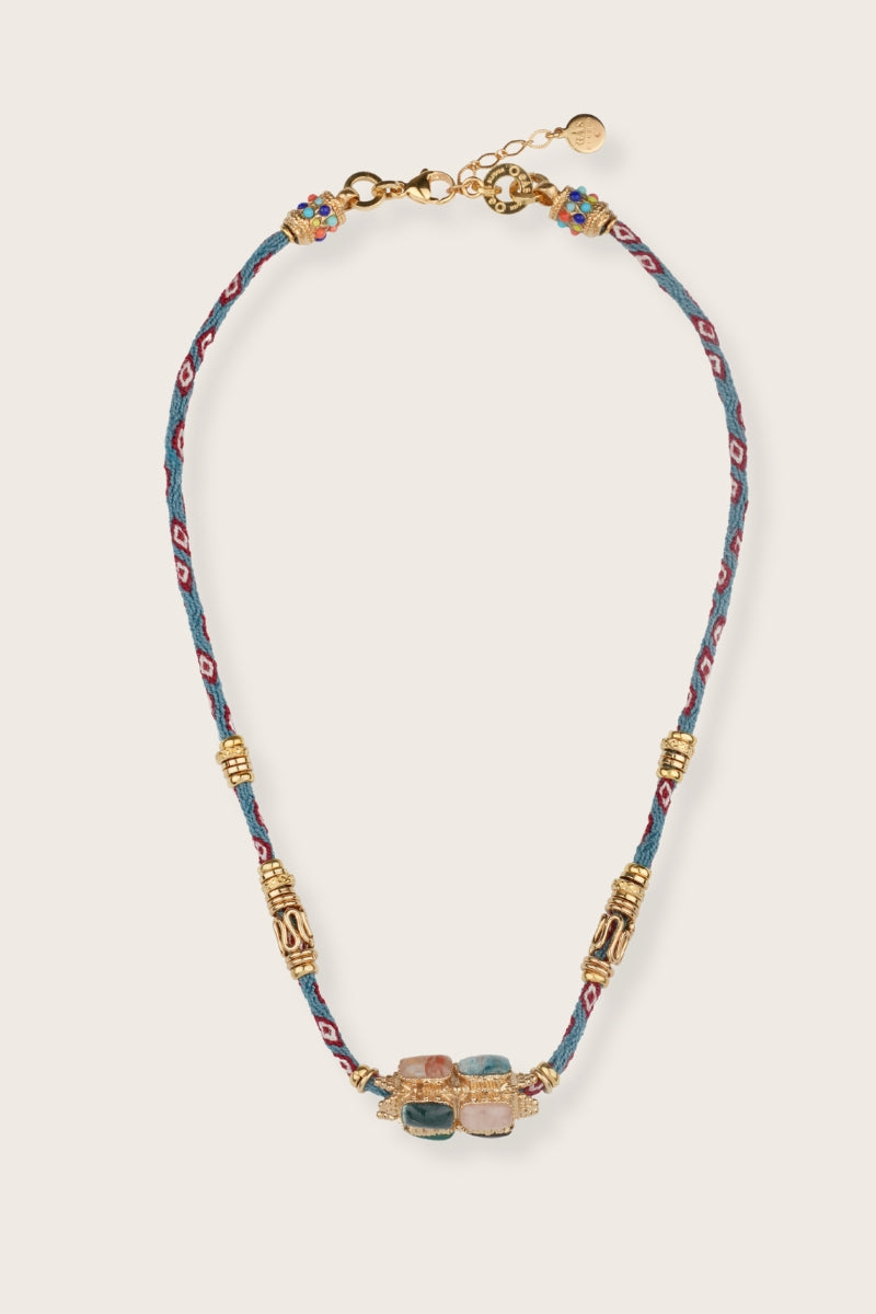 Lima Talisman Necklace Blue