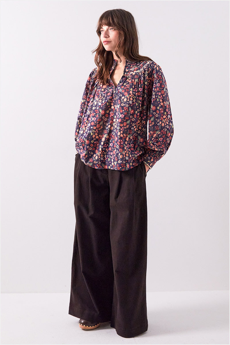 Mariel Printed Cotton Blouse