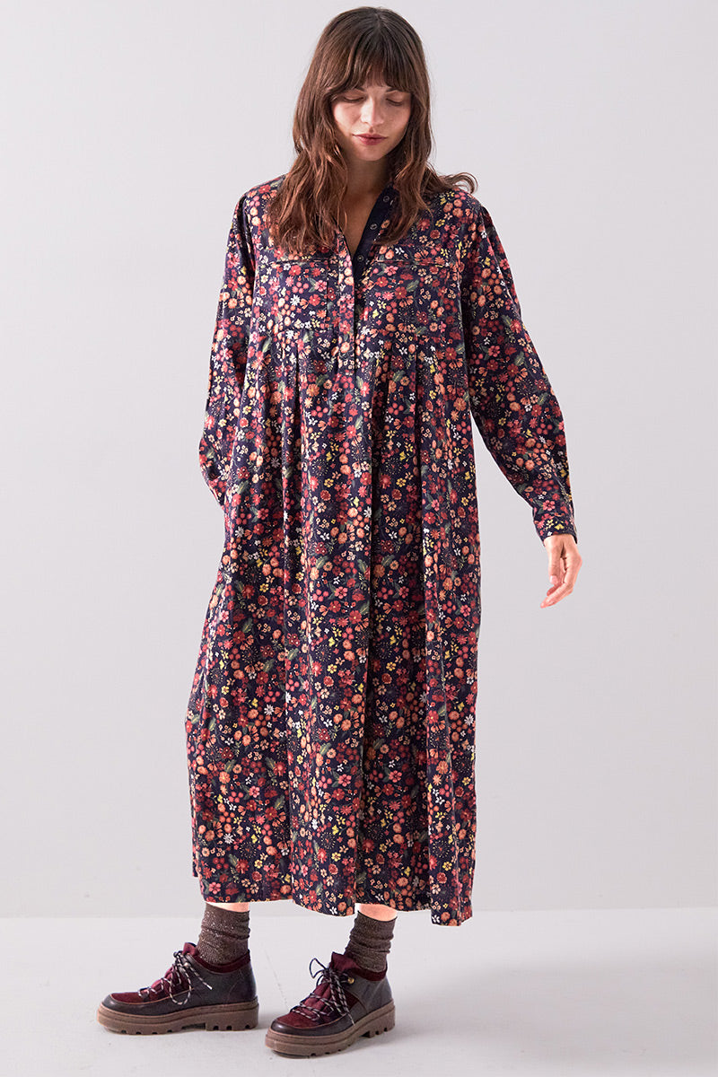 Mariel Floral Print Cotton Dress