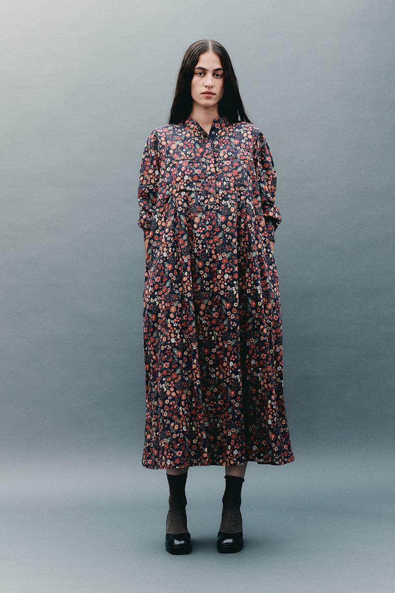 Mariel Floral Print Cotton Dress