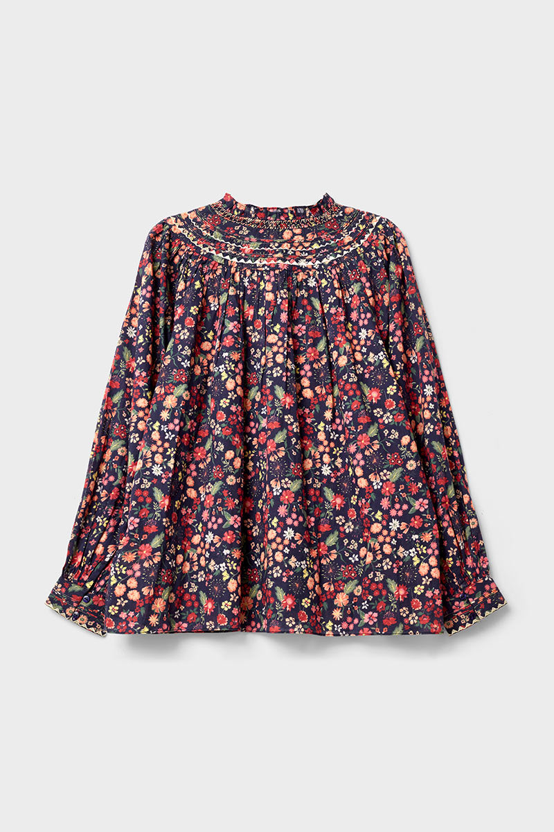 Mariel Printed Cotton Blouse